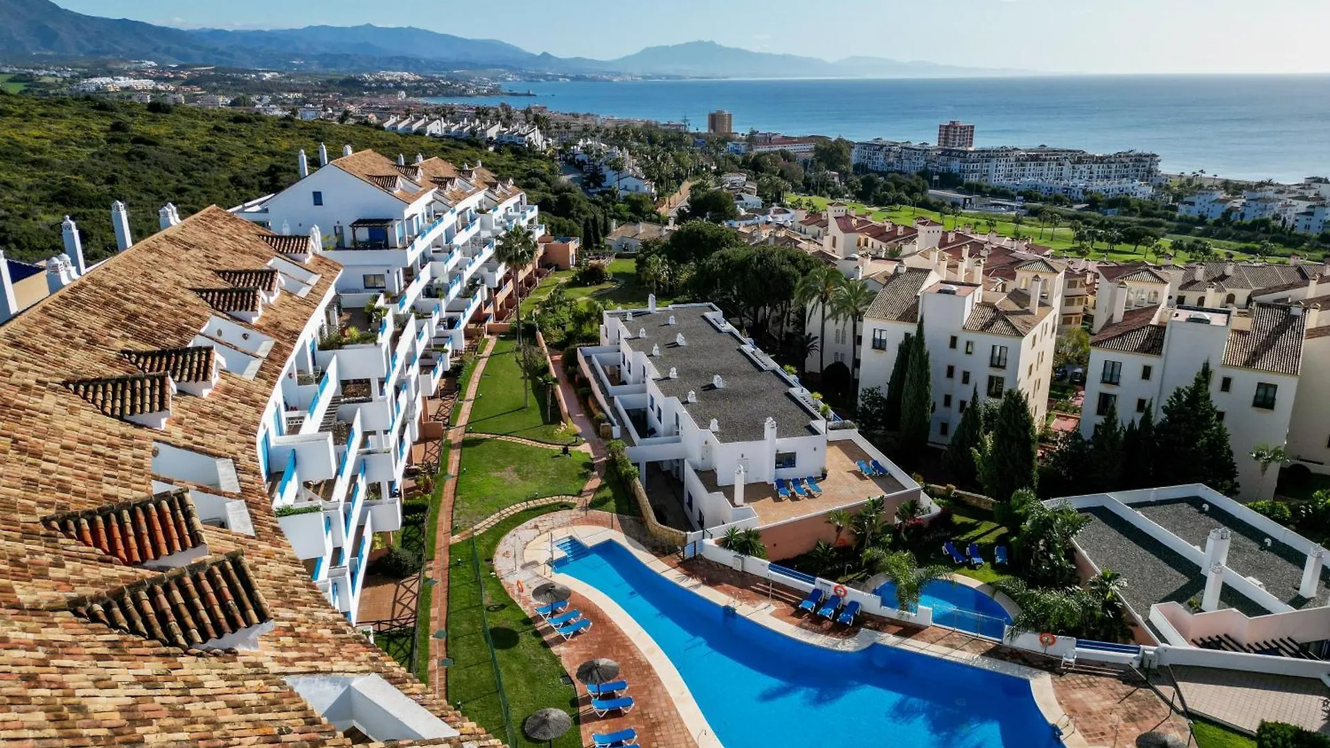 Sea View Apartment With Great Terrace And 4 Pools - Duquesa Suites 308 Manilva Hiszpania